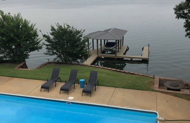 Pool and Designer updated, Big Water View, Dock with deep Boat Slip!