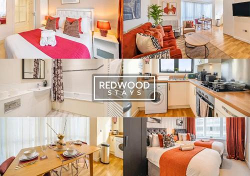 PREMIUM SERVICED APARTMENT IN BASINGSTOKE TOWN CENTRE WITH FREE PARKING, FREE WiFi AND NETFLIX, PERFECT FOR BUSINESS STAYS, FAMILIES, RELOCATIONS, EXTENDED STAYS, AND EMERGENCY ACCOMMODATION by REDWOOD STAYS
