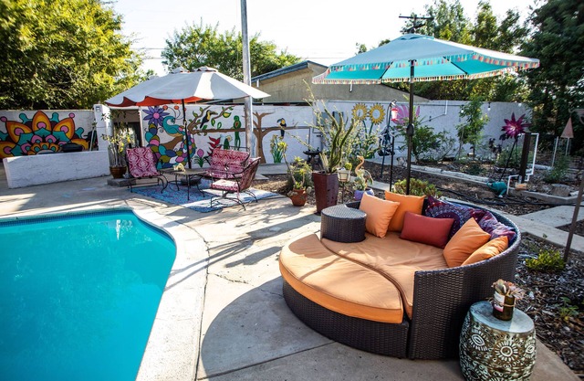 Private Bohemian Poolside Apartment