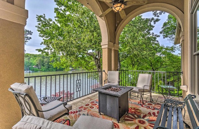 Private Dock and Water Views Hot Springs Abode!