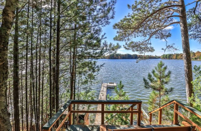 Private, log home on the sandy shore of Little Saint Germain Lake!