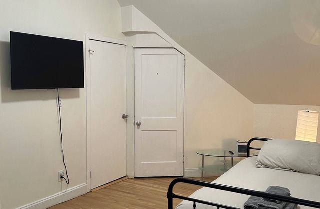 Private space on the third floor with full size bed, twin bed and private bath