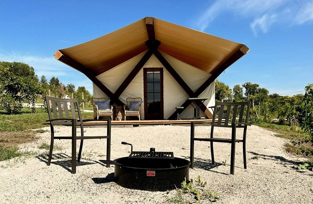 Reconnect with Nature at this Equipped Tented Cabin in Tekamah, Nebraska