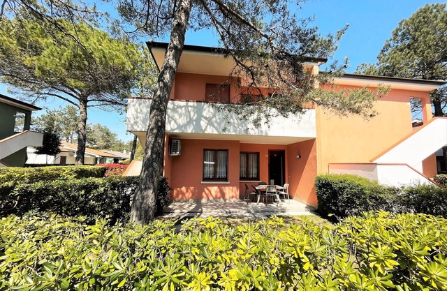 Renovated two-room apartment on ground floor in village with swimming pool