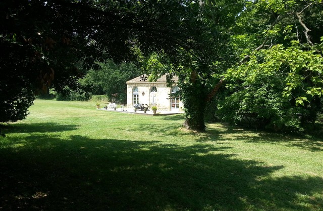 Restored character house in a park with private heated swimming pool