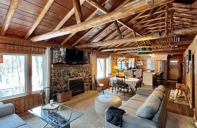 Riverfront cabin, on a secluded section of the Middle Branch, Pere Marquette