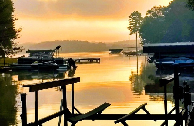 Romantic Log Cabin directly on Lake with a Boat lift and Awesome views!