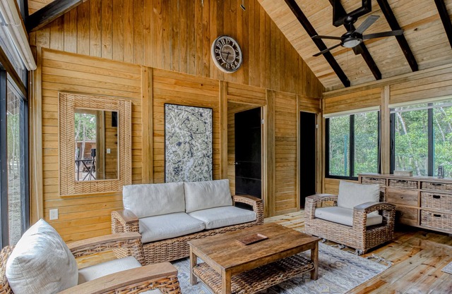 Rustic and secluded apt. with private deck, kitchenette, and partial AC