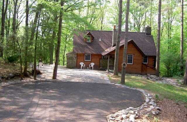 Rustic country log cabin at Culver Lake.​