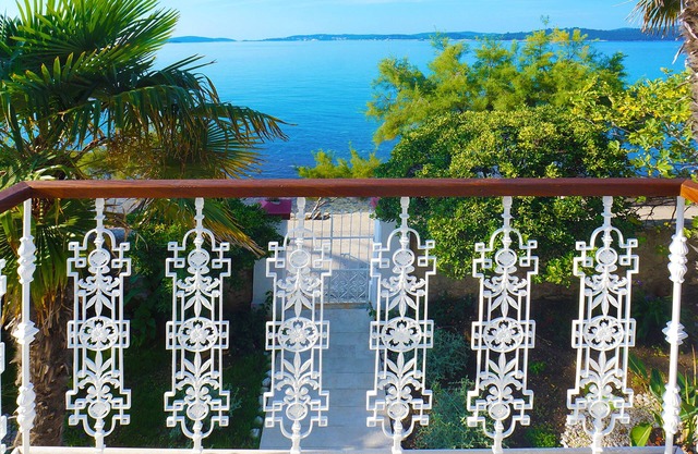 Seafront Villa Agnes, old captains house, beachfront villa with private pool