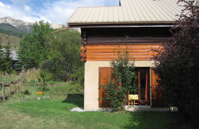 Small duplex chalet with garden