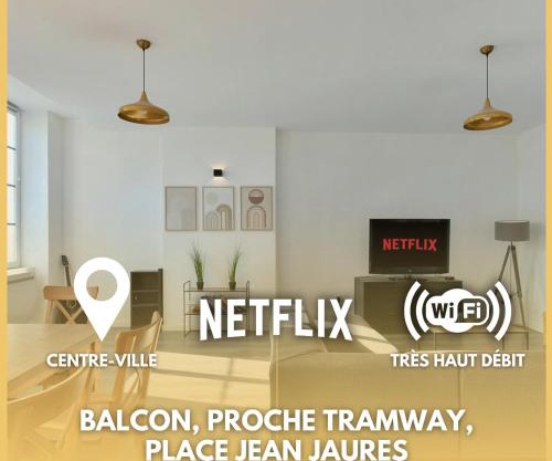 Spacieux Centre-ville Balcon