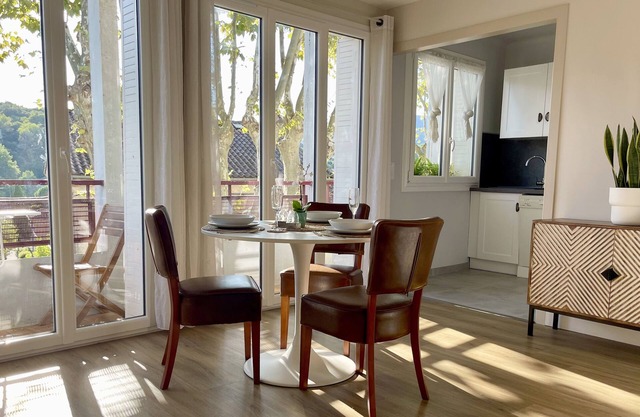 Spacious 1 bedroom apartment with balcony and view