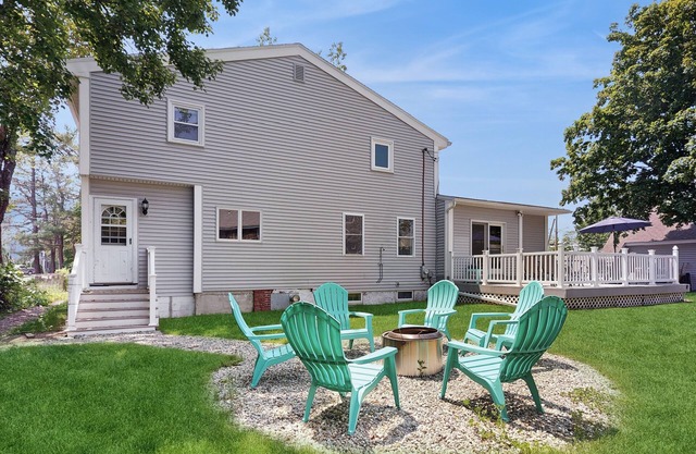 Spacious Coastal Home with Firepit, Porch, and Family-Friendly Comforts