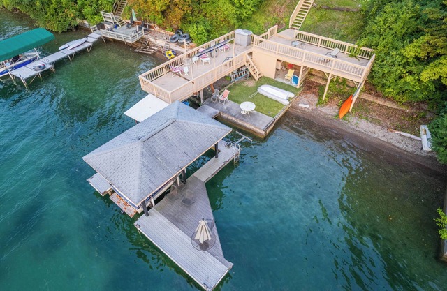 Spacious home with private lake front