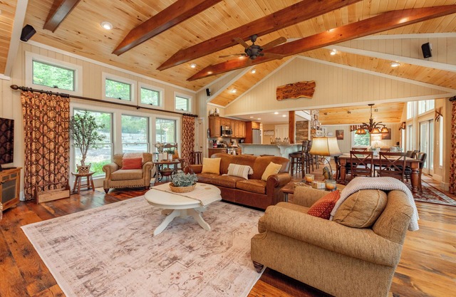 Spacious Lake Escape w/Hot Tub & Fire Pit