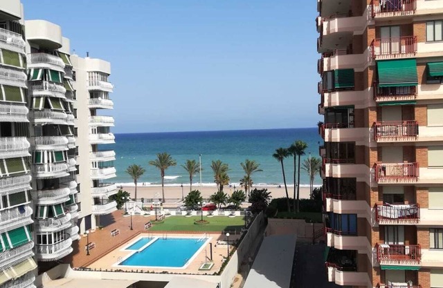 Spacious second line beach apartment