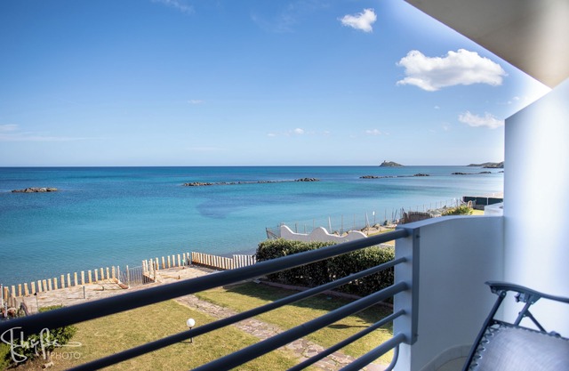 Splendid view of the sparkling sea