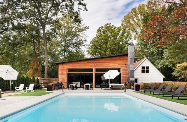 Sprawling Luxury Rental w/ Chef's Kitchen, Pool & 2 Hot Tubs - Walk to Beach