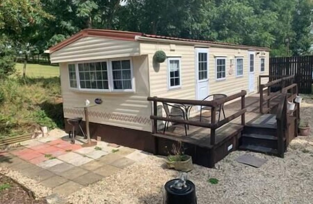 Static Mobile home set in our 20 acres of farmland