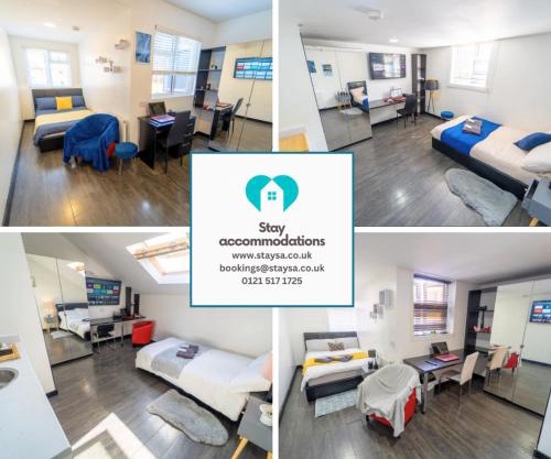 STAYSA Equipped studios near QE and UOB in GuestHouse close to the city!