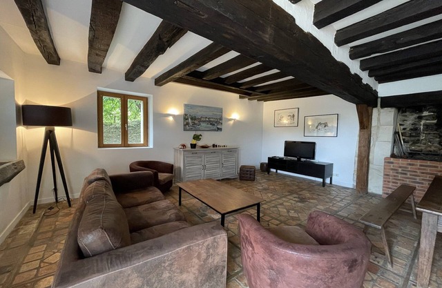 Stone House in Sarthe with Historic Chapel