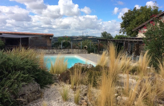 Stone house with pool