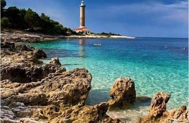 Studio apartment in Veli Rat with Seaview, Balcony, Washing machine (882-1)