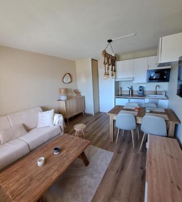 Studio cabine 4 couchages, vue face aux montagnes