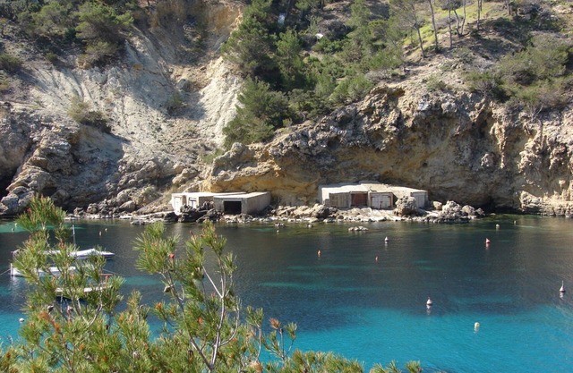 Studio in Cala Vedalla/Vadella with sea view