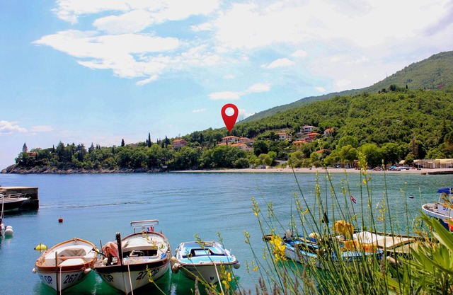 Studio flat with terrace and sea view Medveja, Opatija (AS-7720-a)