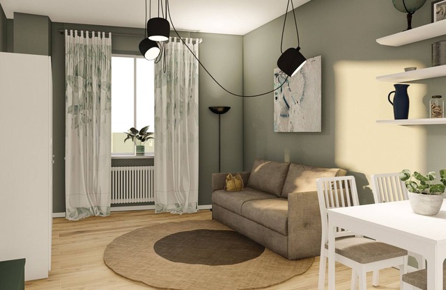 Studio for 3 guests in Turin