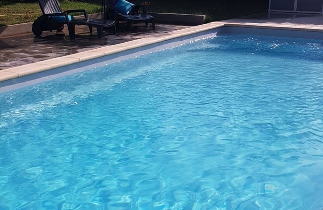 Studio in villa with garden and pool