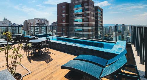 Studio Premium - go walking to Allianz Parque - Rooftop & Pool