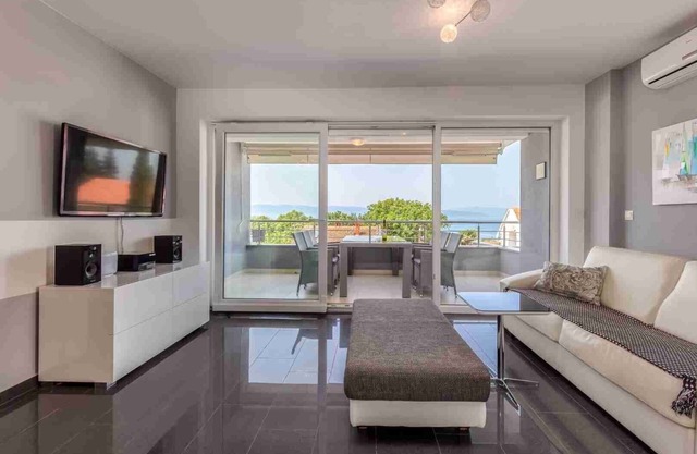 Stylish apartment Sunflair with a lovely balcony on Krk