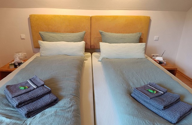 Stylish vacation apartment with barrel sauna in the countryside