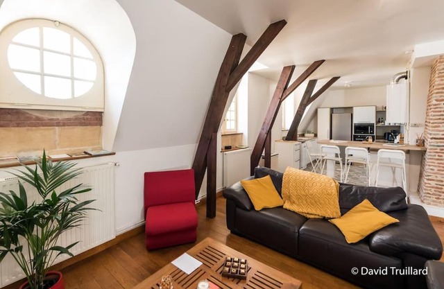 Suite Mana - Maui - Grand Loft en duplex avec Vue sur Place Ducale Parking inclus