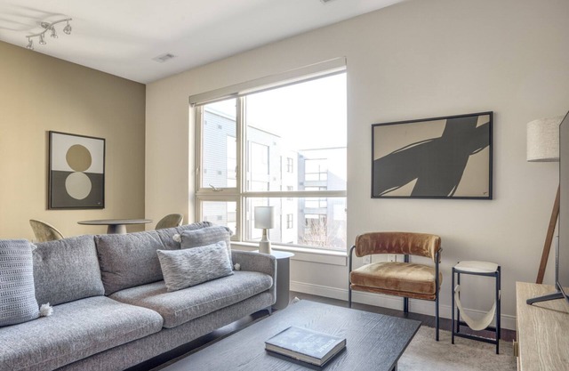Sunny Allston 1BR w/Gym & W/D, nr Griggs T, by Blueground
