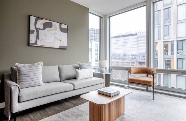 Sunny East Cambridge 1BR w/Gym & W/D, nr Lechmere T, by Blueground