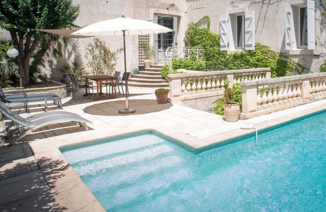 Sunny Historic House in Canal du Midi Village with Pool near Beaches