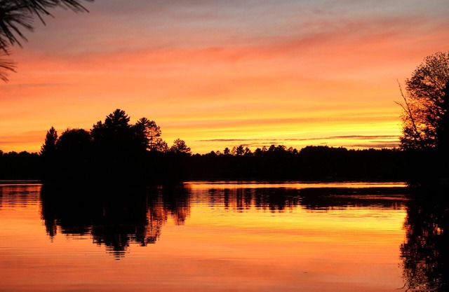 Sunset View Lake Home on Lake Mohawksin, Sand Frontage