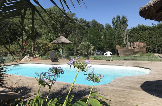 superb villa at the foot of the Pyrenees with swimming pool, large garden