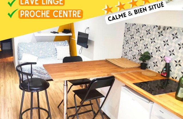 SUPERBE Studio avec coin nuit TOUT EQUIPE !