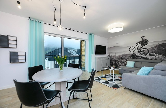 Szczyrk Apartament Miętowy z widokiem na Skrzyczne