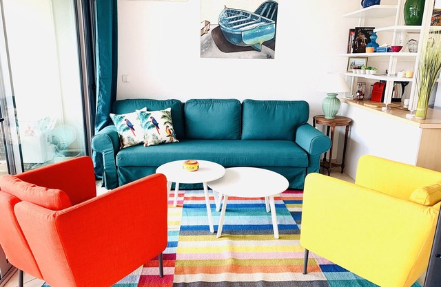 T2 in secure residence with swimming pool