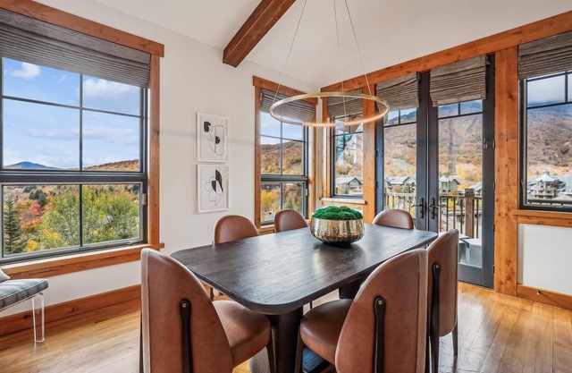 The Cabin at Nosedive: Spruce Peak 4 br ski-in/ski-out, fireplace, a/c, hot tub!