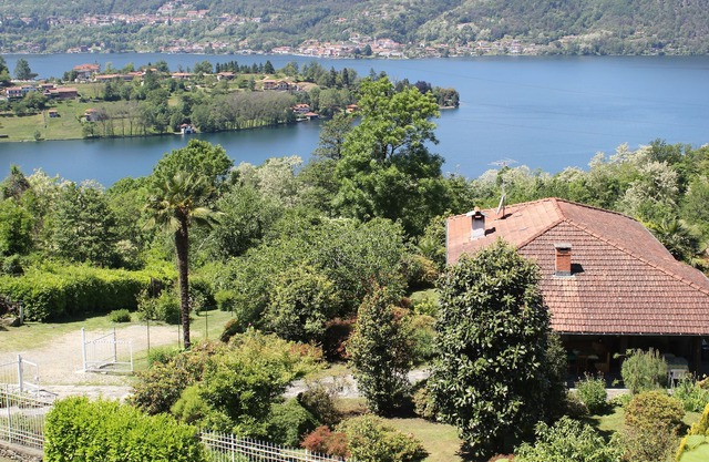 The country house on Lake Orta in Miasino