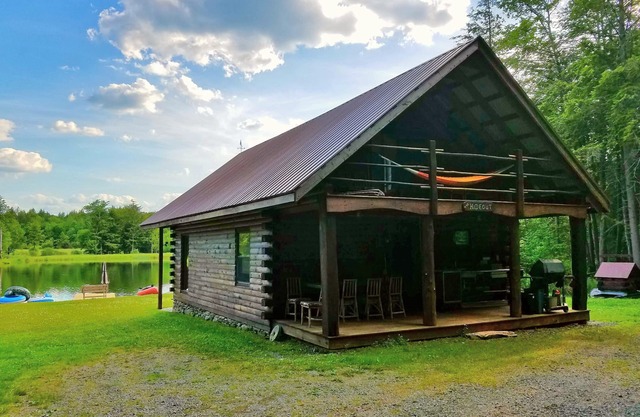 The Log Cabin On Paradise Pond, spring wonders, summer fun and fall foliage