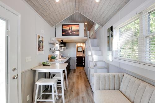 The Merlot Bungalow Defiance Tiny Home on Trail