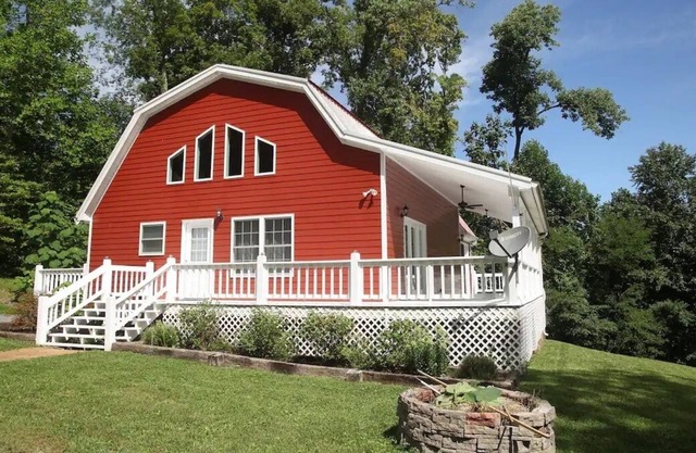 The Red Cottage in the Woods